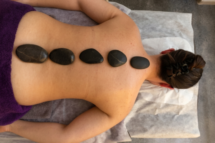 Karsto akmeņu masāža